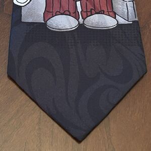 Vintage Novel Ties “ Nine To Five “ By Mmg Men’s Neck Tie Made In USA